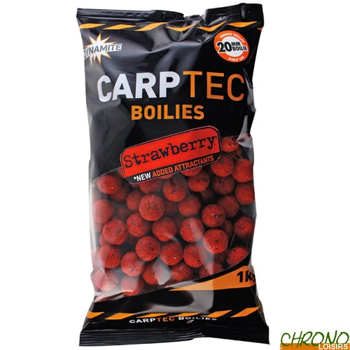 Bouillettes Dynamite Baits Carptec Strawberry 20mm 1kg 1 Bouillettes Dynamite Baits Carptec Strawberry 20mm 1kg